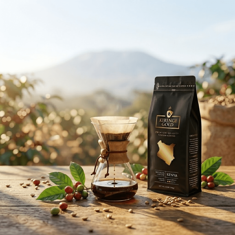 Kenya Arabica Coffee Beans - Light Roast