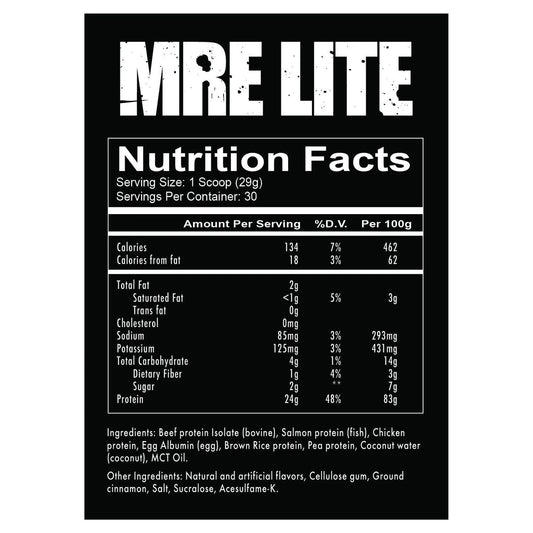 REDCON1 MRE Lite Whole Food Protein