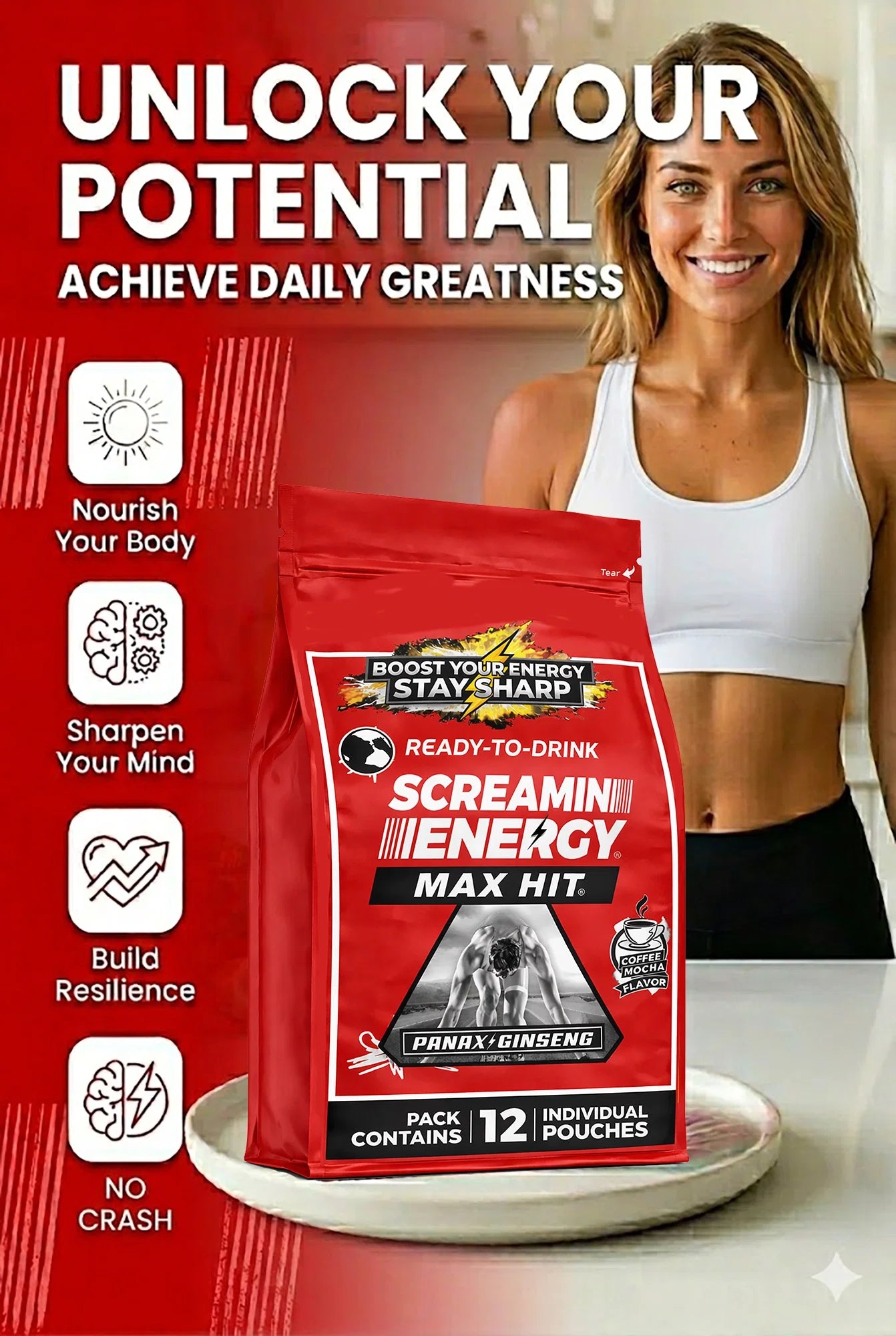 Screamin Energy Coffee Mocha