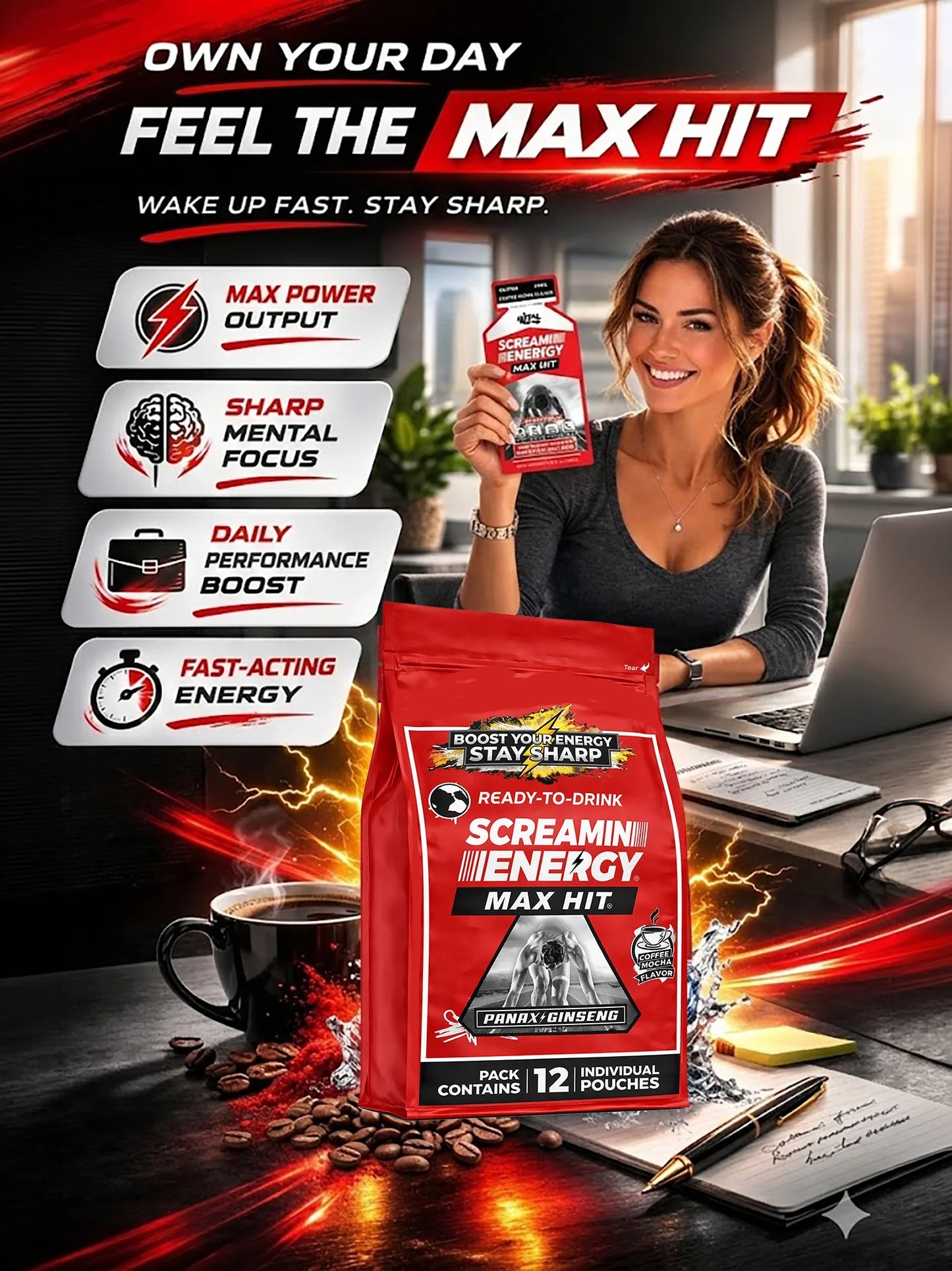 Screamin Energy Coffee Mocha
