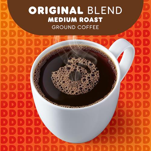 Dunkin Original Blend Medium Roast Ground Coffee, 18 Ounce